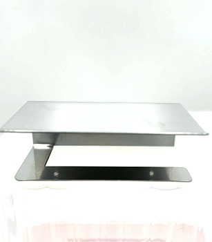 Держатель для туалетной бумаги с полкой/бортиком 170х100х58мм хром