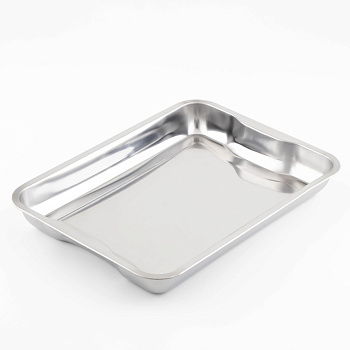 Поднос нерж 39x29x4.5см