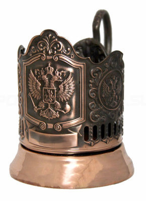 Подстаканник медный "Герб РФ"