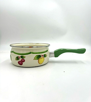 Ковш эмал. "Фруктовое ассорти ф. Эксклюзив 1.5л 16см Ковш эмал. "Фруктовое ассорти ф. Эксклюзив 1.5л 16см