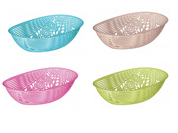 Сухарница овальная 200х265х90мм микс Сухарница овальная 200х265х90мм микс