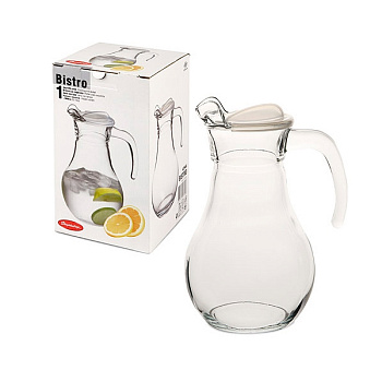 Кувшин 1л  с прозр. пласт. крышкой