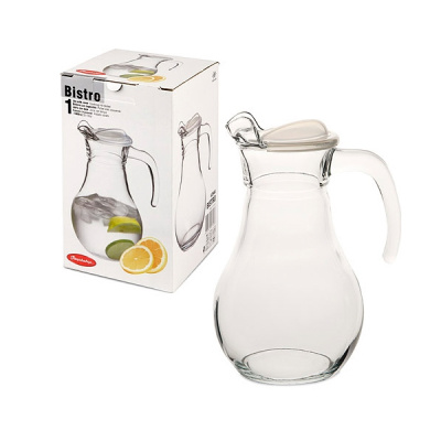 Кувшин 1л  с прозр. пласт. крышкой