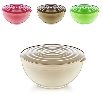 Салатница  2.1 с крышкой микс