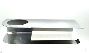 Держатель для туалетной бумаги и освежителя воздуха 255х107х55мм  хром