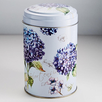 Жест. банка "Гортензия"  d99 h145мм 1.1л
