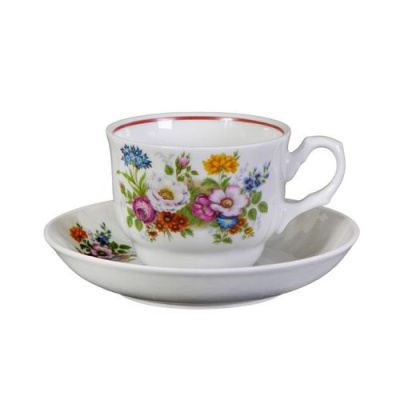 Пара чайная  250мл "Букет цветов"  ф.272