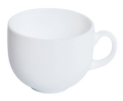 Кружка белая бульонница ДЖАМБО опаловая 490мл
