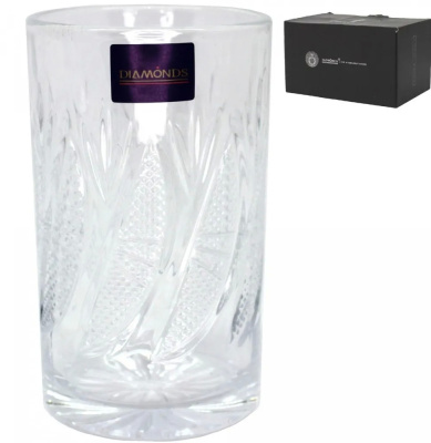 Стакан для подстаканника "Лимонные дольки" 250мл h11.5 d8см