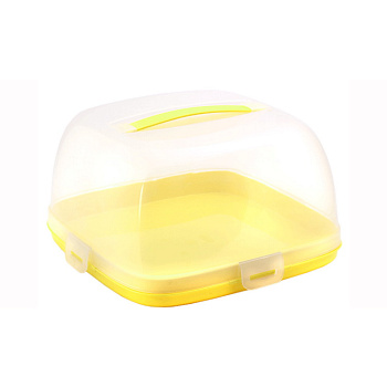 Тортница с защелками 24.5*24.5*12см