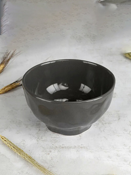 Салатник STONE DARK серый темный 15см