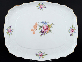 Поднос  40см  "Мейсенский букет"