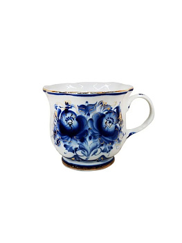 Бокал кружка 450мл "Улыбка" с золотом