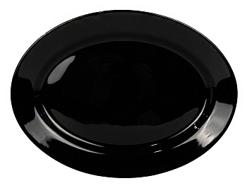 Блюдо овальное 35.5см черный