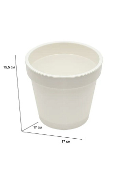 Горшок для цветов "Париж" 2.3 л белый