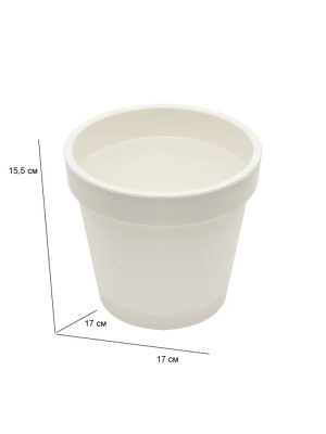 Горшок для цветов "Париж" 2.3 л белый