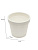 Горшок для цветов "Париж" 2.3 л белый