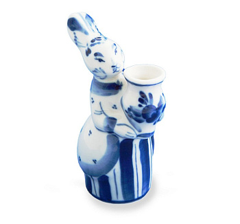 Вазочка под зубоч. "Зайчиха"