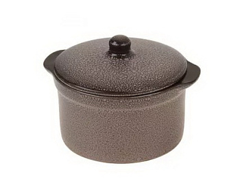 Кастрюля керамическая № 3 МРАМОР  0.5л 11*11см