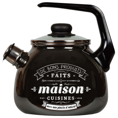 Чайник эмал. 3л со свистком "Maison"
