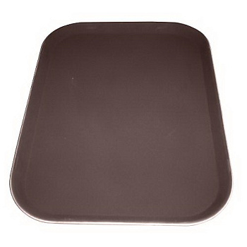 Поднос прорез. прямоуг. 46*36 см. коричн.