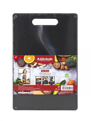 Доска разделочная MARBLE Black 20х30см